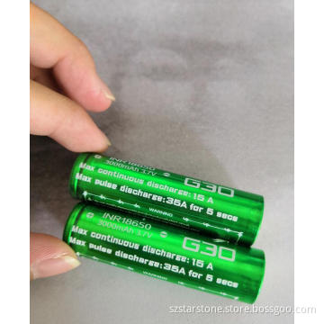 Vapcell 18650 battery 3000Mah 15A factory price and fast delivery large instock